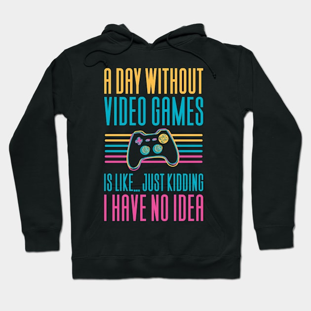 Gaming Gamer Video Games Hoodie by Aajos